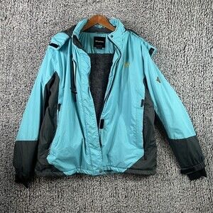WANTDO Ski Jacket Oscillator Series 20,000mm Fleece Lined Women's 2XL Teal Gray